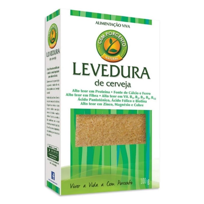 Levedura Cerveja Em Flocos Cem Porcento 100 g