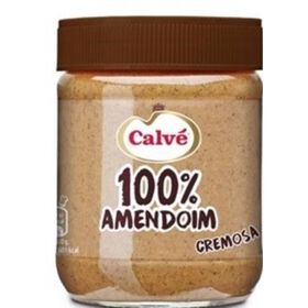 Manteiga De Amendoim 100% Cremosa Calvé 350 gr