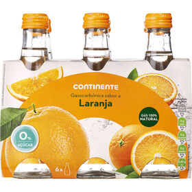 Água Com Gás Laranja Continente 6 X 25 cl