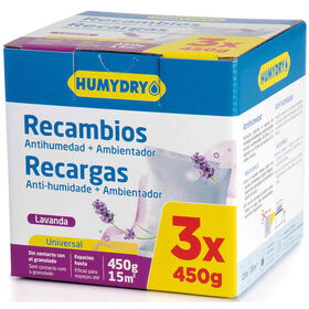 Recargas Desumidificador Lavanda Humydry 3 X 450 gr