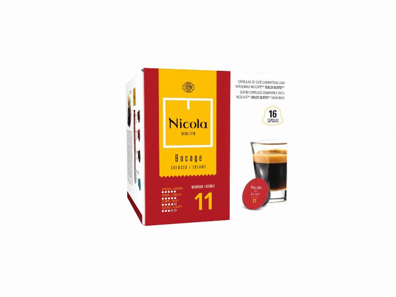 Cápsulas Café Nicola Bocage Int 11 Dg 16Un