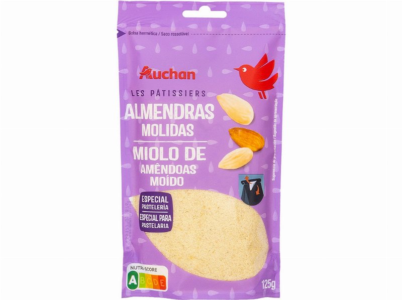 Miolo De Amêndoa Auchan Sem Pele Moída 125 g