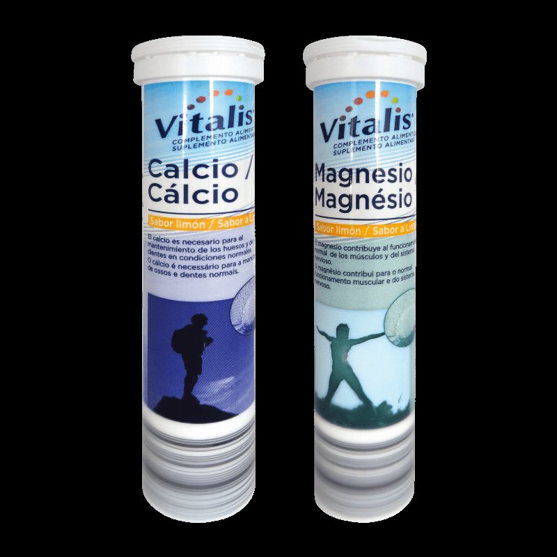 Pastilhas Efervescentes Magnésio/ Cálcio Sortido; 20 Pastilhas