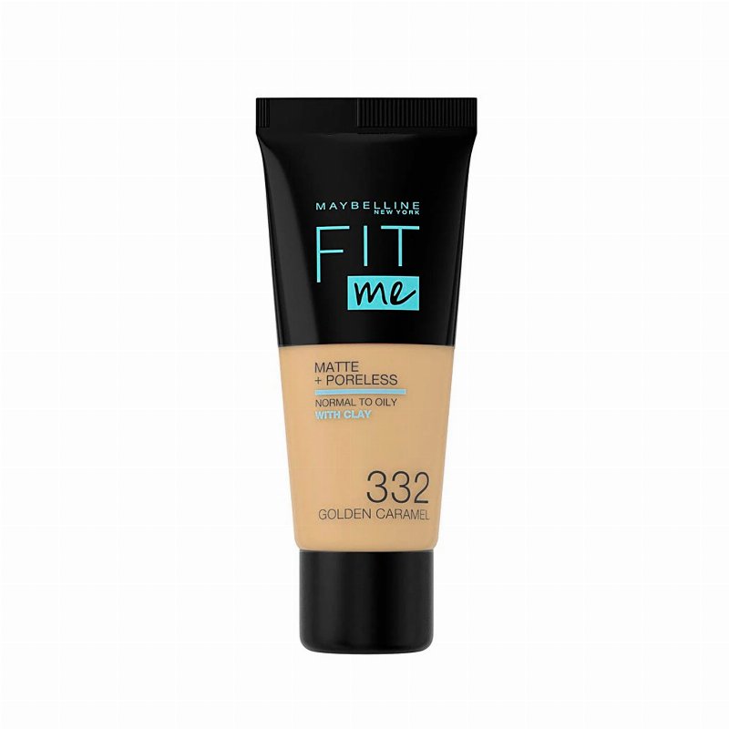 Maybelline Base Fit Me Matte + Poreless Nº 332 Golden Caramel 30 ml