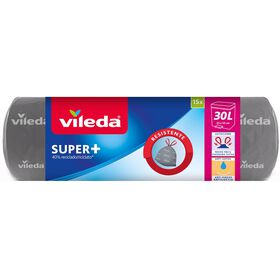 Sacos Lixo Super+ Fecho Fácil 30 Lt Vileda 15 Un