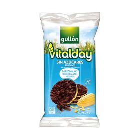 Tortitas De Milho E Chocolate Negro Vitalday Sem Glúten Gullón 100 gr (4 Un)