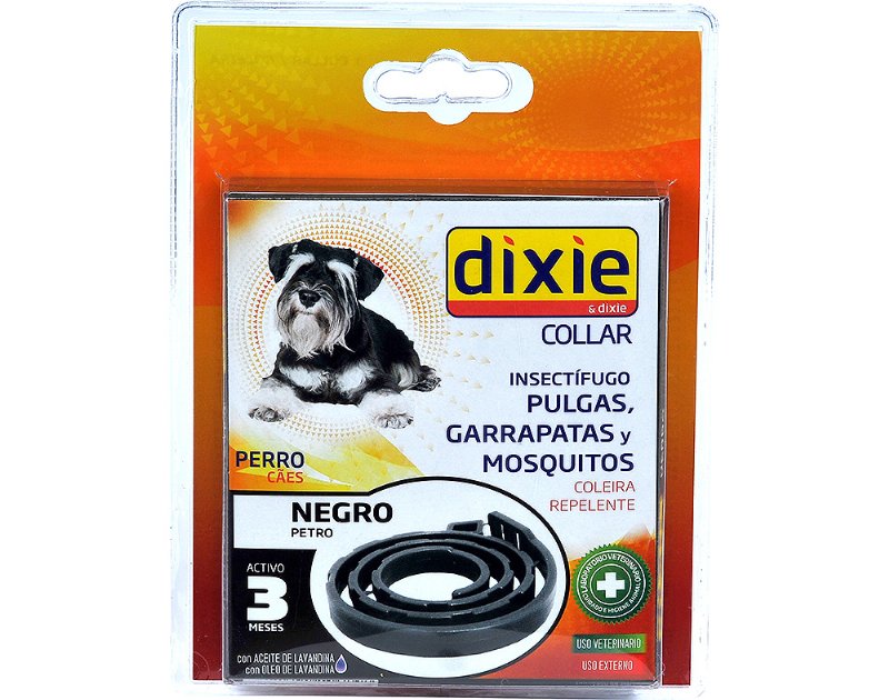 Coleira Repelente Dixie Para Cão Cor Preta