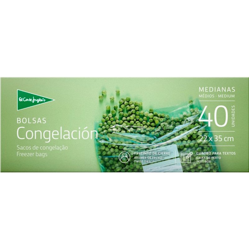 Sacos De Congelação 22X35Cm 40 unidades