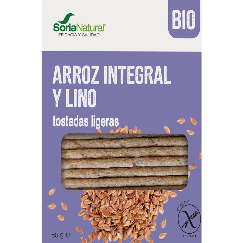 Tostas De Arroz E Linhaça Integral Sem Glúten Biológicas 100 g