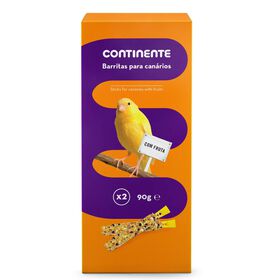 Comida Para Canário Barrita Fruta Continente 2 Un (90 g)
