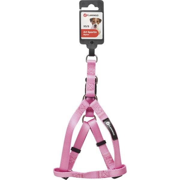 Peitoral Nylon Art Sportiv Plus Para Cão Rosa 25-45 Cm 1 unidade