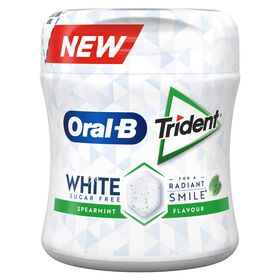Pastilhas Elásticas Oral-B White Spearmint Trident 68 gr