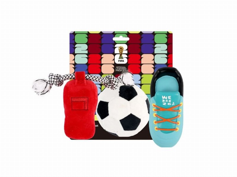 Conjunto Brinquedos Afp Mundial Para Cão