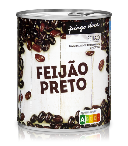 Feijão Preto Em Lata Pingo Doce 0.52Kg