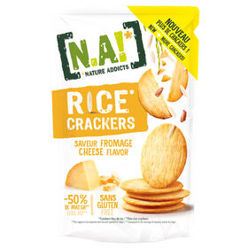Bolachas Crackers Arroz Sabor Queijo Sem Glúten Nature Addicts 85 gr