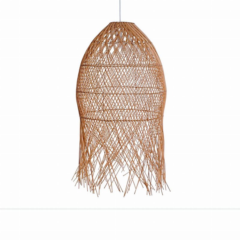 Hkh Candeeiro De Teto Rattan Natural