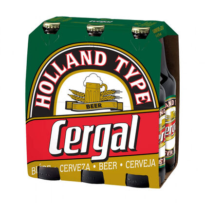 Cerveja Com Álcool Pack 6 Cergal 6x0.33L