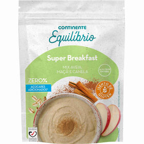 Papas De Aveia, Maçã E Canela Super Breakfast Continente Equilíbrio 300 gr