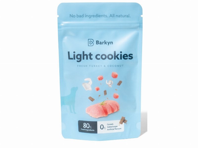 Snacks Para Cão Barkyn Peru Fresco E Coco 60 g
