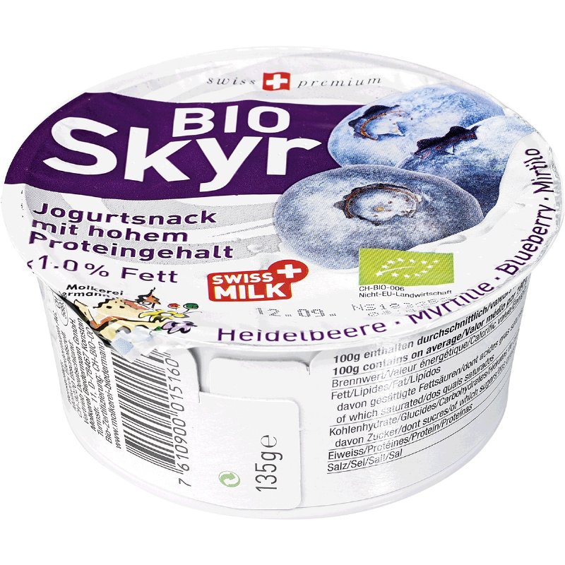 Iogurte De Proteína Mirtilo Biológico 135 g