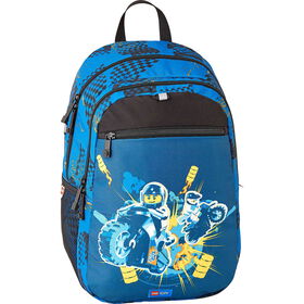 Mochila Dupla Azul E Preta Race Lego City