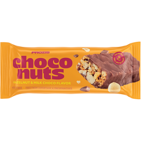 Barra De Chocolate De Leite Com Avelã Prozis 50 gr