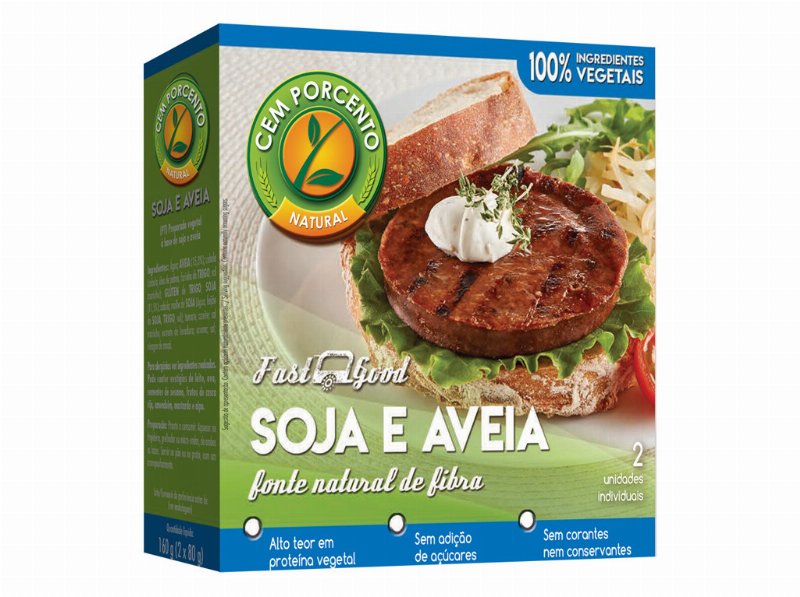 Hamburguer Cem Porcento Soja 160 g