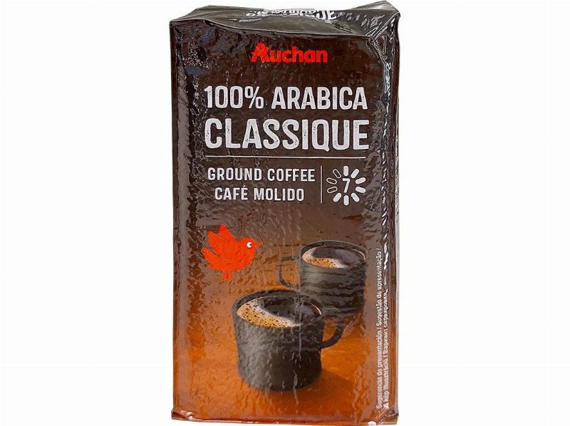 Café Auchan Moído Arábica Clássico Intensidade 7 250 g