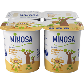 Iogurte Aroma Baunilha Infantil Lanchinho Booom Mimosa 480 gr (4 Un)