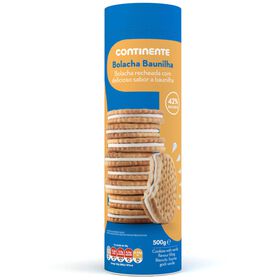 Bolachas Com Recheio De Baunilha Continente 500 gr