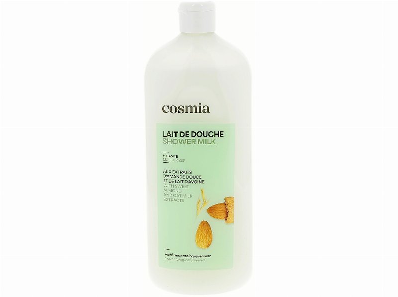 Gel De Banho Hidratante Cosmia Com Extratos De Amêndoas Doces E Leite De Aveia 750 ml