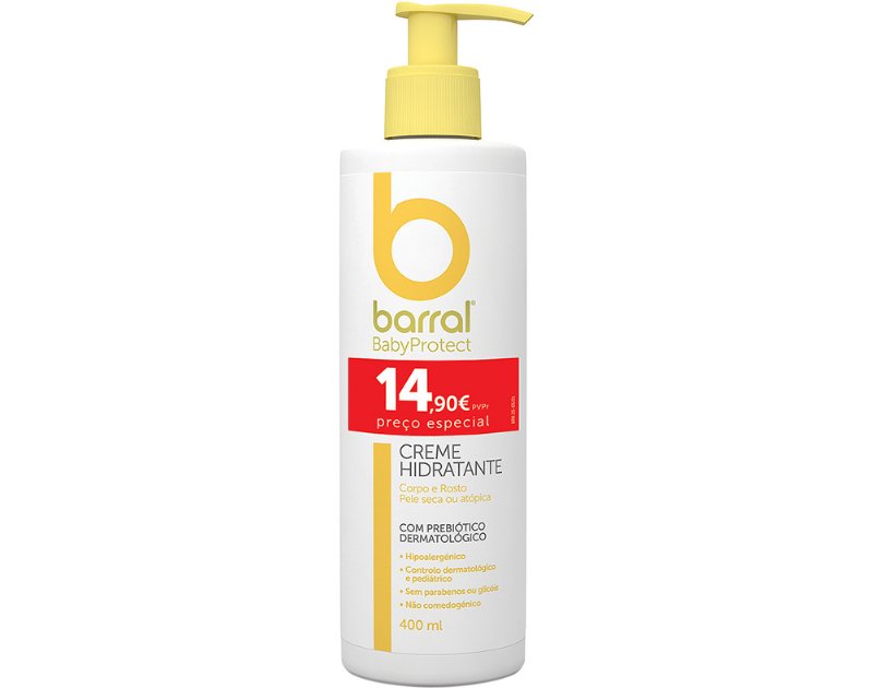 Creme Hidratante Barral Babyprotect 400 ml P Esp 14.90