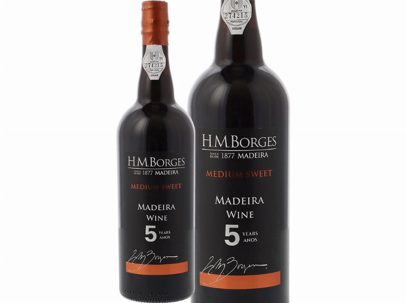 Vinho Da Madeira H M Borges 5 Anos Meio Seco 0.75 l