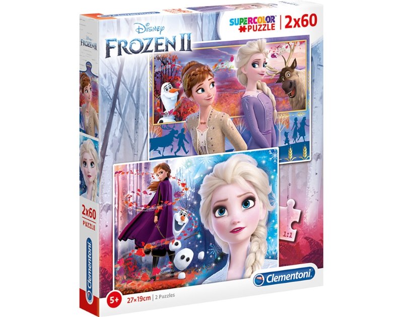 Puzzle Frozen Clementoni 2X60 Peças