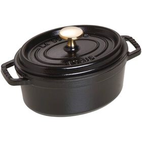 Caçarola Oval Ferro Fundido 17Cm Preta Staub