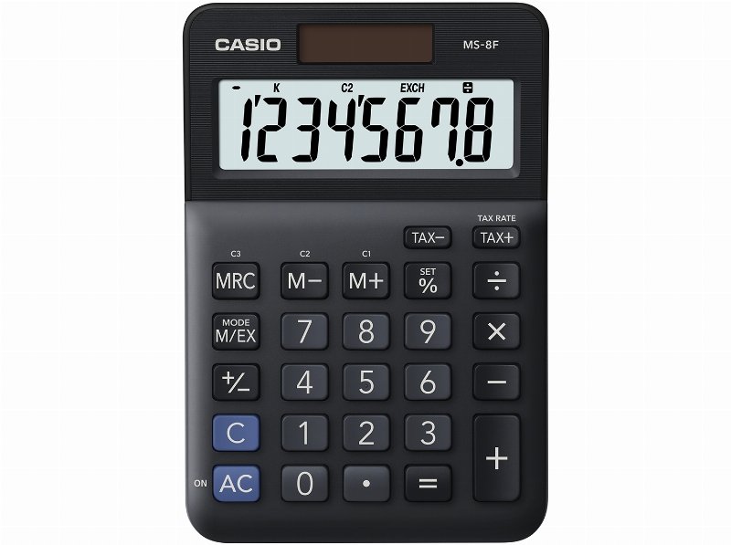 Calculadora De Secretária Casio Ms-8F