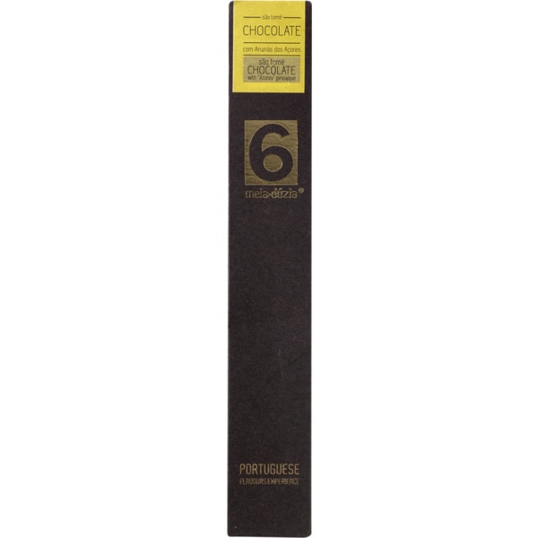 Chocolate Preto São Tomé Com Ananás Dos Açores 75 g