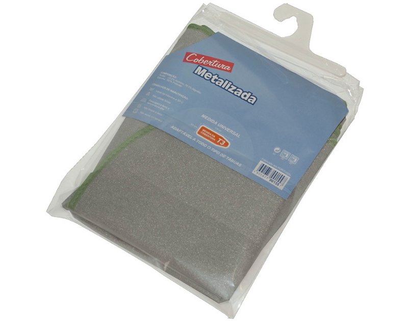 Capa Para Tabua De Engomar Petex Cinzento Metalizado 135X54Cm