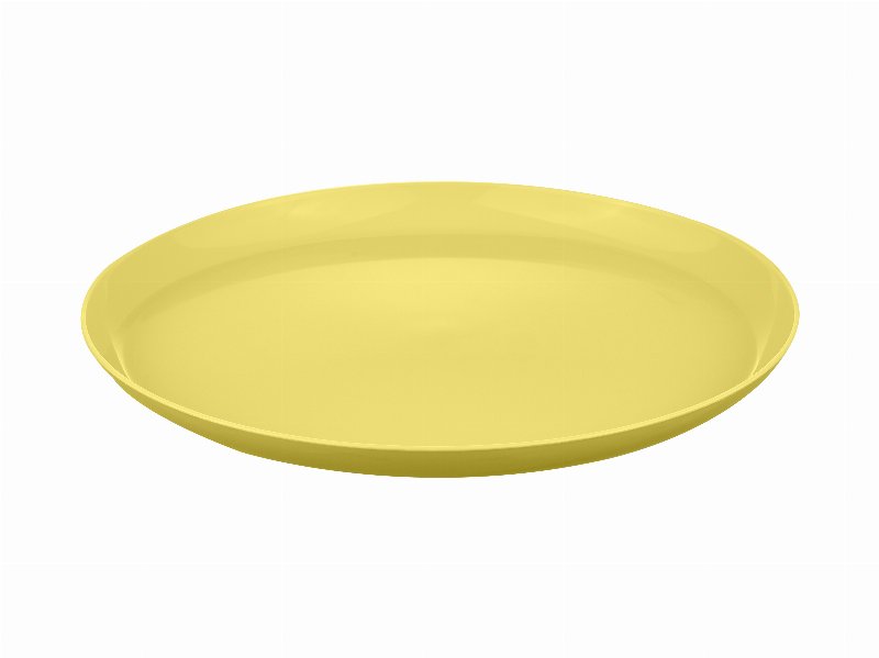 Prato Infantil Plástico Reutilizável Amarelo Actuel 22Cm