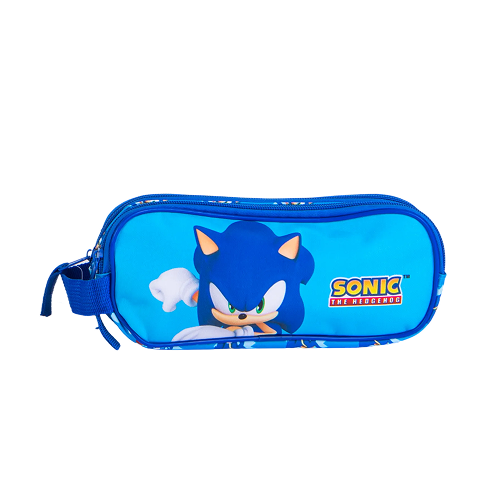 Estojo Duplo Sonic 23 X 10 X 6 Cm Sonic 1Un