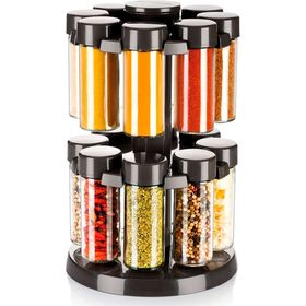 Conjunto De 16 Frascos Para Especiarias Com Suporte Rotativo Tescoma 17 Un
