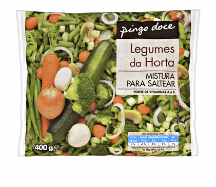Mistura Vegetais Para Saltear Congelados Pingo Doce 0.4Kg
