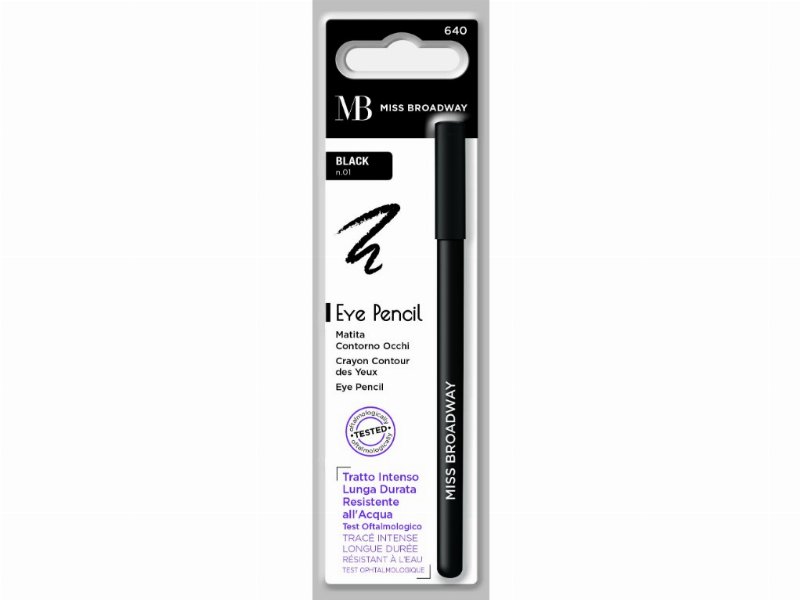 Lápis Olhos Mb Milano Black Un