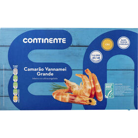 Camarão Vannamei Asc 40/48 Ultracongelado Continente 800 gr