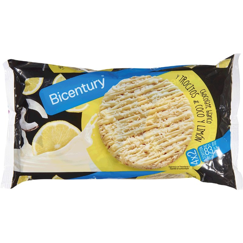 Tortilhas De Chocolate Branco Com Coco E Limão Pack 4X2 138 g