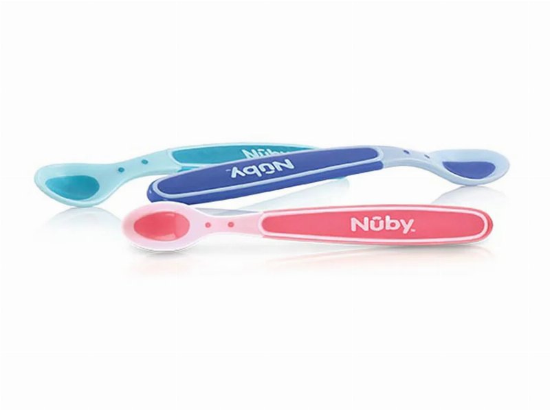 Colheres Termo-Sensíveis Nuby +3 Meses Pack 3 Unidades