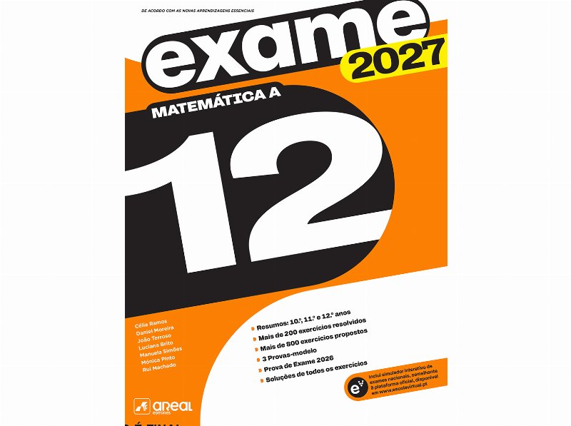 Livro Preparar Exame Nacional 2027 Matemática A 12º Ano