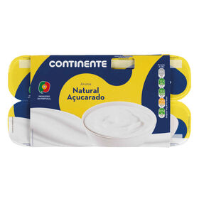Iogurte Natural Açucarado Continente 1000 gr (8 Un)