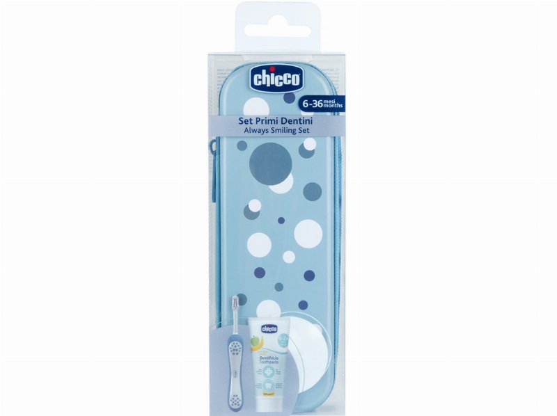 Conjunto Chicco Higiene Oral Azul 6M+