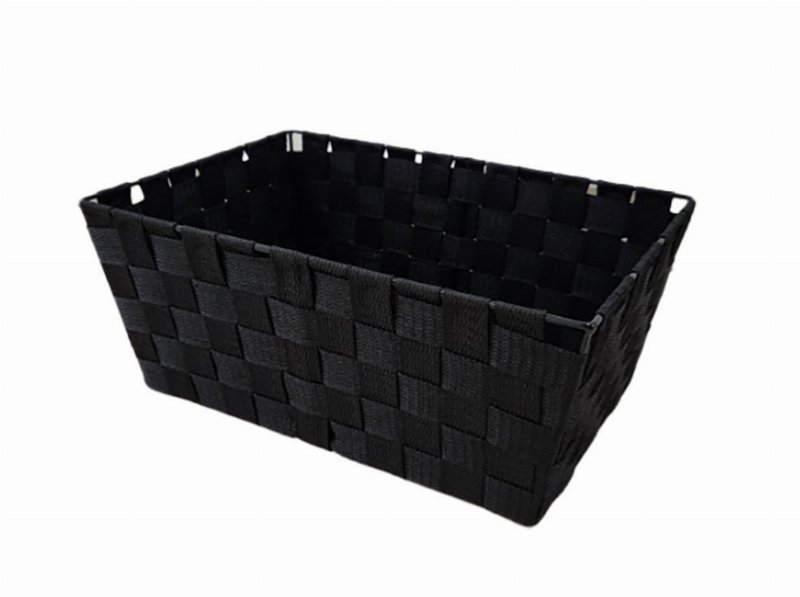 Cesto Rectangular Actuel Preto 38X16X28Cm